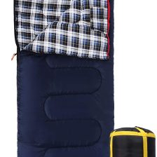 REDCAMP Cotton Flannel Sleeping Bag for Camping Backpacking, Adults Cold Weather Envelope Sleeping Bags with 2/3/4lbs Filling